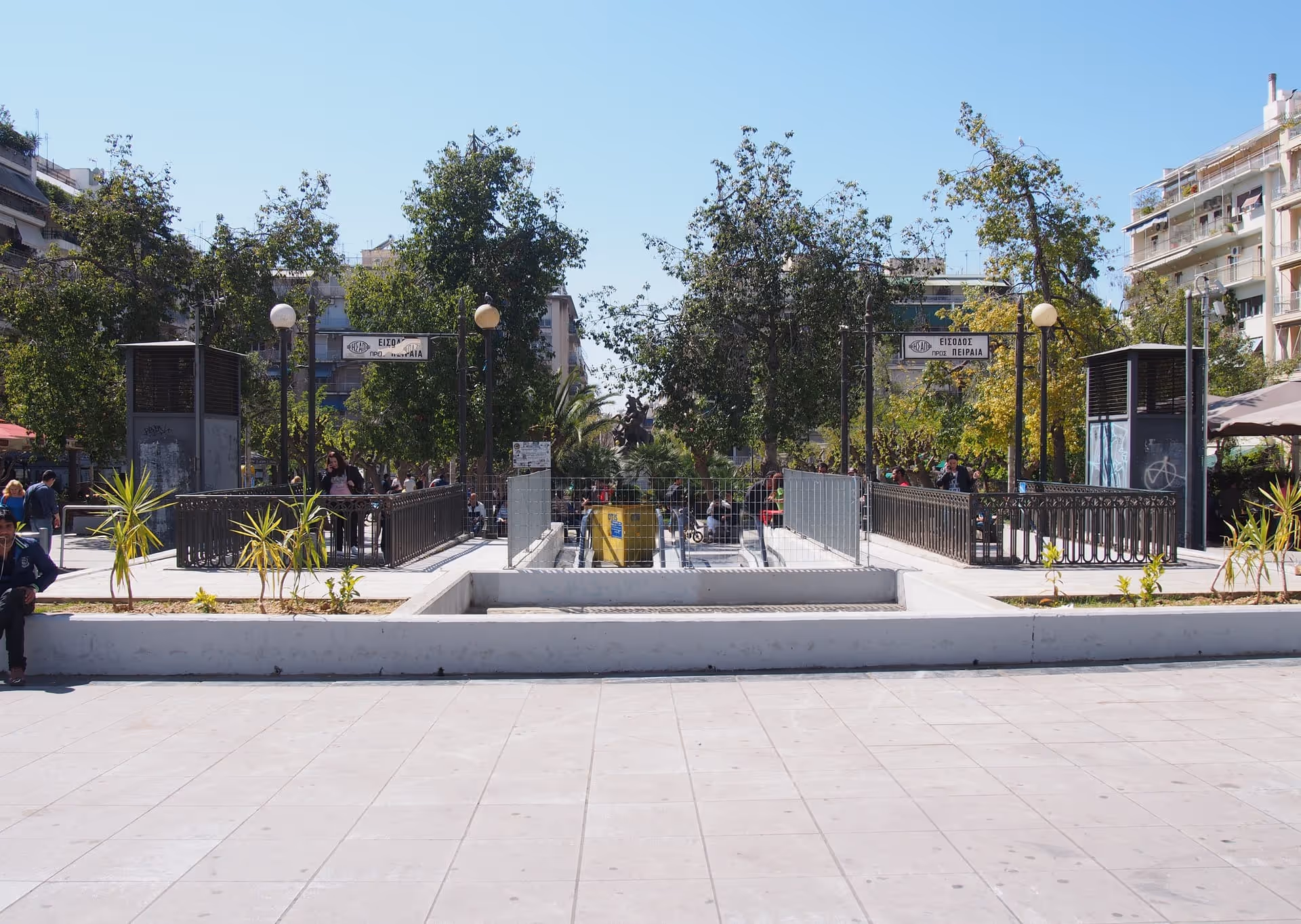 Victoria Square (Plateia Viktorias) in central Athens